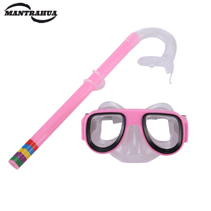 Bộ Kính Lặn Bằng Silicone Cho Trẻ Em Mantrahua, Thiết Bị Lặn Với Ống Thở
