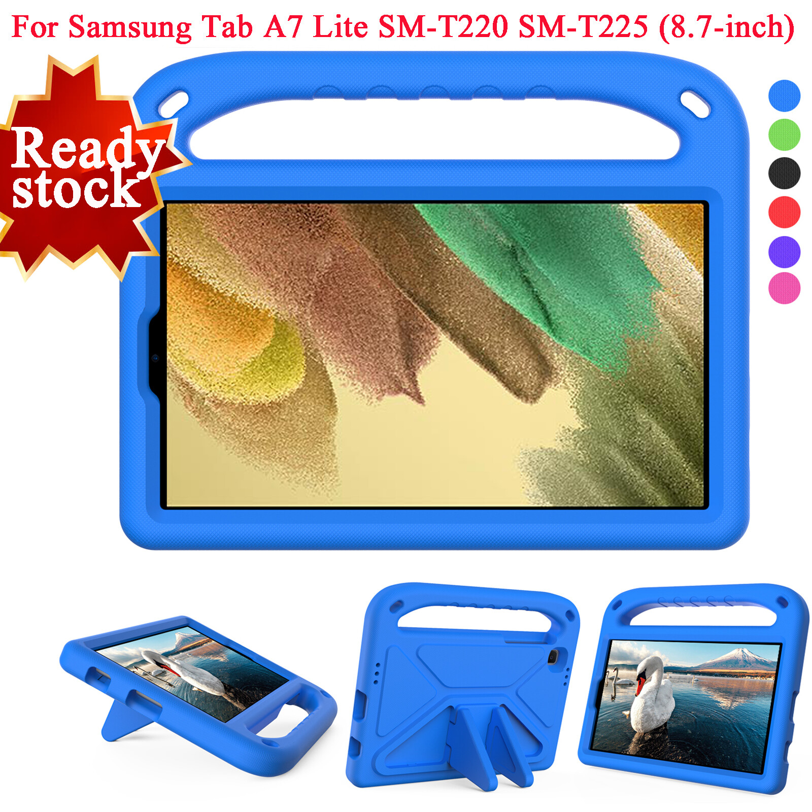 Ốp lưng a7 lite cho samsung galaxy tab a7, ốp tay cầm bảo vệ chống sốc, sm-t220/ t225 8.7 inch, bền, chống sốc, ốp eva cho samsung galaxy tab a7 lite sm-t220 máy tính bảng, sm-t225