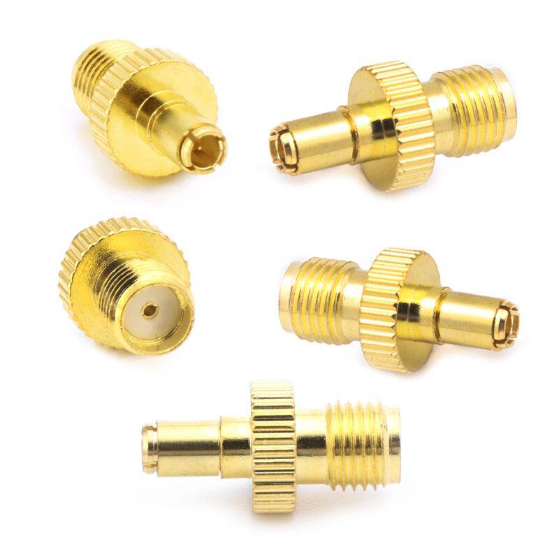 5 cái đầu nối sma cái sang ts9 đực rf bộ chuyển đổi đồng trục, thẳng mạ vàng
