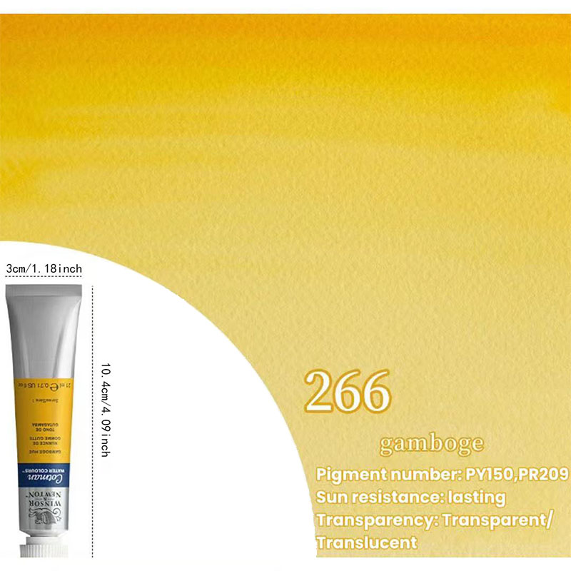 Winsor & Newton Cotman Transparent Watercolor Paint 21ml Refill Tube 53 Colors Artist Plein Air Painting Pure Vivid Hue Great Blending & Diffusion
