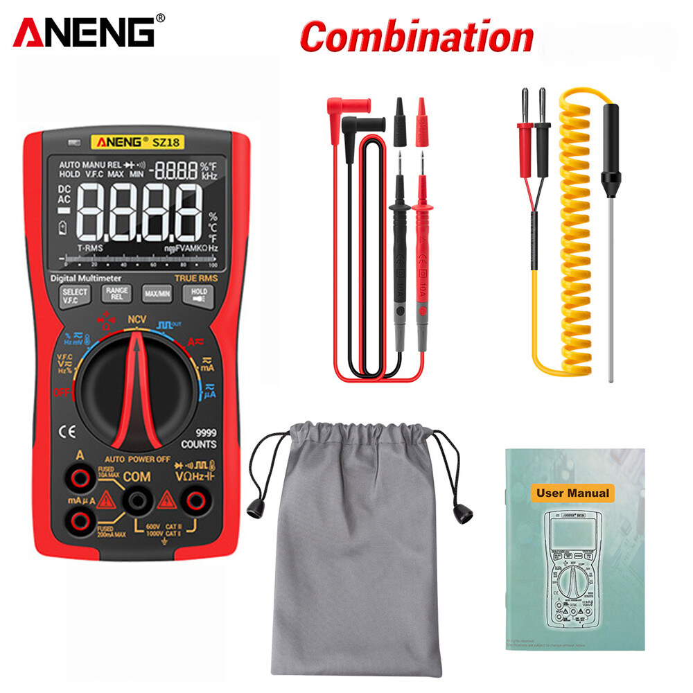 Máy Đo Tương Tự RMS ANENG SZ18 9999, Máy Đo Điện Trở Tự Lắp Ráp Multimetro, Máy Đo Lcr Kỹ Thuật Số Đa Năng