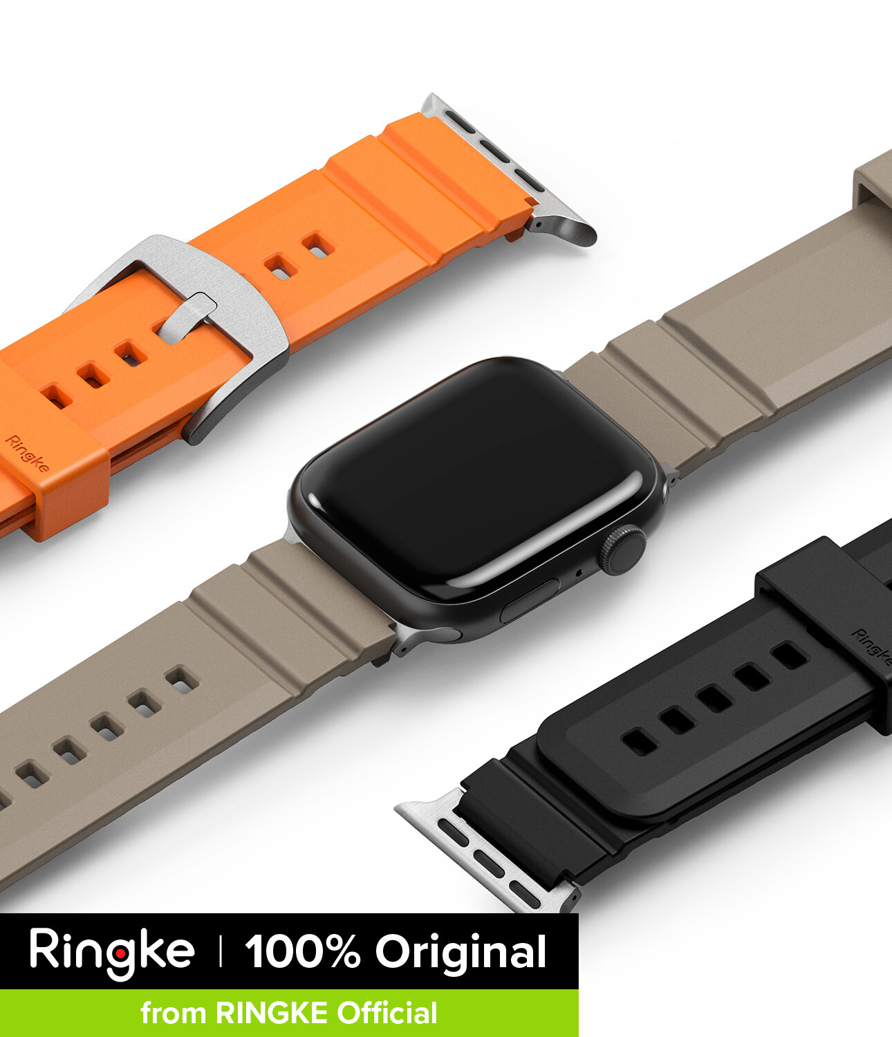 Ringke Rubber One Bold for Apple Watch 4/5/6/7/8/9/Ultra/Ultra 2 42mm, 44mm, 45mm, 49mm SmartWatch Band Strap ราคา 890 บาท*ส่งฟรี