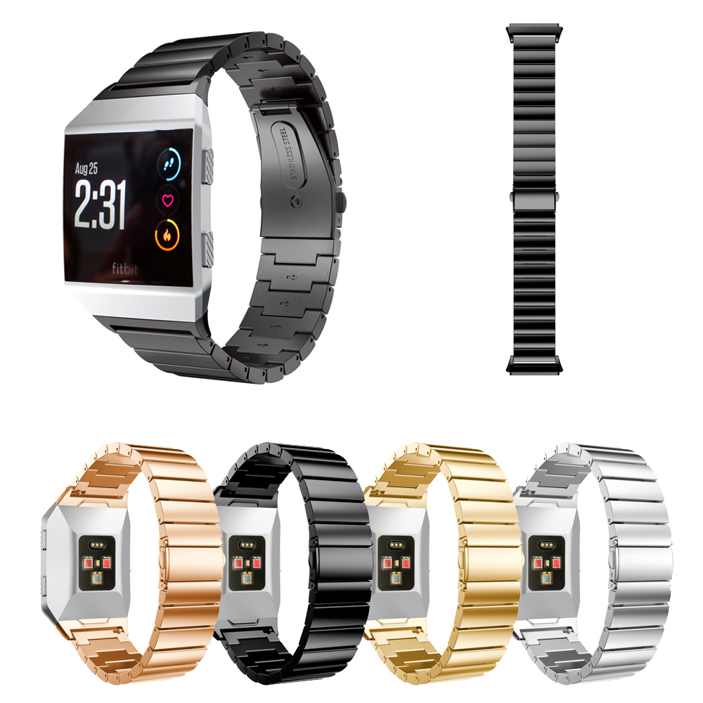 Dây đeo thay thế cho đồng hồ fitbit ionic, dây đeo kim loại bằng thép không gỉ vòng đeo tay cho nam nữ