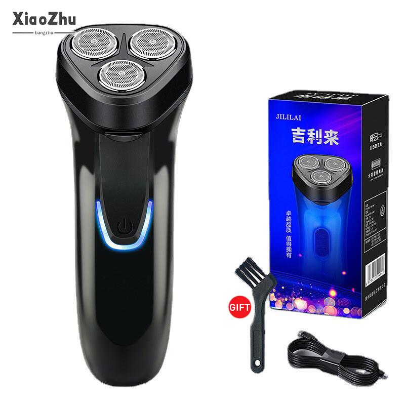 Dao cạo điện dao cạo du lịch cầm tay sạc lại được ba đầu