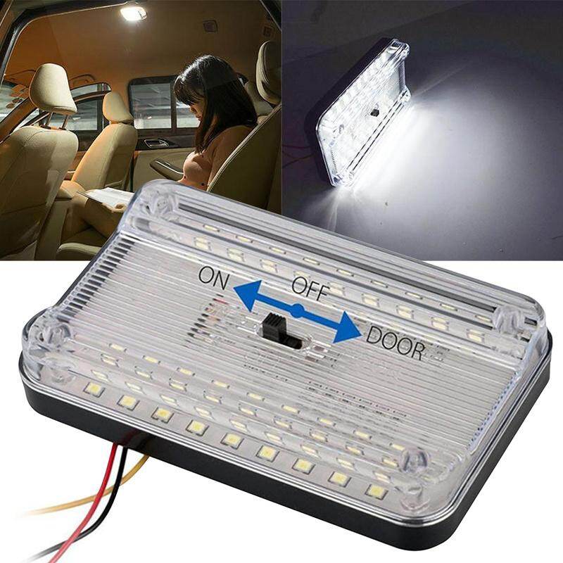 Đèn nóc nội thất xe hơi cho xe caravan đèn nóc nội thất xe hơi 12v 36 bóng led đèn led trần xe màu trắng đèn nóc nội thất xe hơi cho xe máy