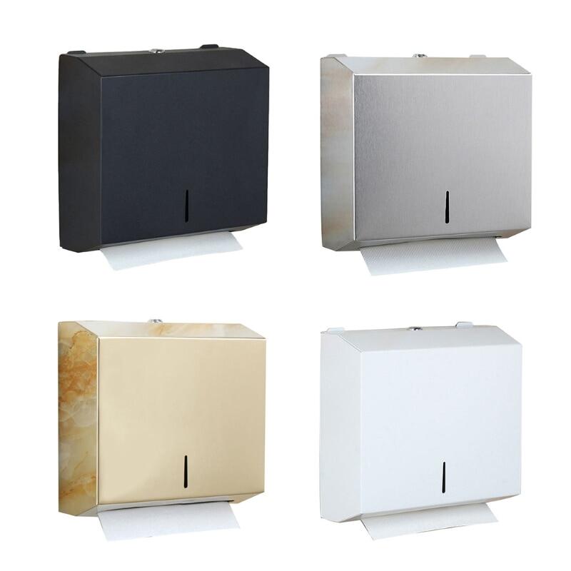 Hộp treo tường hộp rút khăn giấy bề mặt nhám thép không gỉ dung tích lớn phòng tắm khăn tay giá đựng khăn giấy nhà bếp