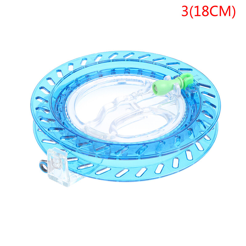 Pinellia flowers ABS 18cm Crystal kite string reel with Ball 200m line with lock Fishing device