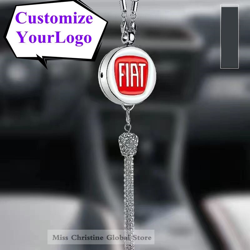【NEW X】 Car Logo Hanging Air Freshener Diamond Style Diffuser DIY Your Brand Fragrance Aroma For BMW Benz Tesla Audi