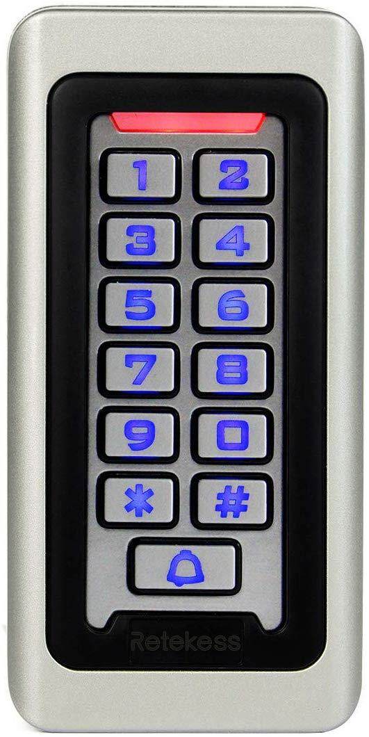 Retekess T-AC03 Truy Cập Bàn Phím Điều Khiển RFID Bàn Phím Truy Cập Cửa Điều Khiển Độc Lập Bàn Phím 2000 Người Sử Dụng Wiegand 26-Bit hỗ Trợ Gần Thẻ RFID