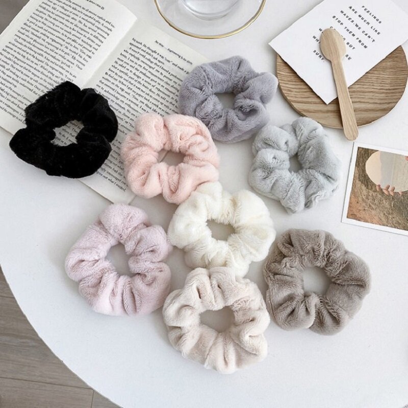 Dây Buộc Tóc Ruột Lớn Bằng Len Nhung Lông Dễ Thương Thời Trang Cho Bé Gái Dây Buộc Tóc