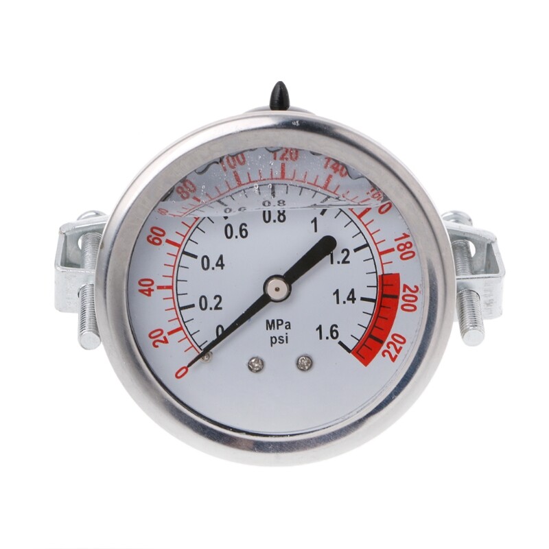 Đồng Hồ Đo Áp Suất Nước 0-1.6MPa 0-220psi 1/4  F Máy Bơm Thẩm Thấu Ngược