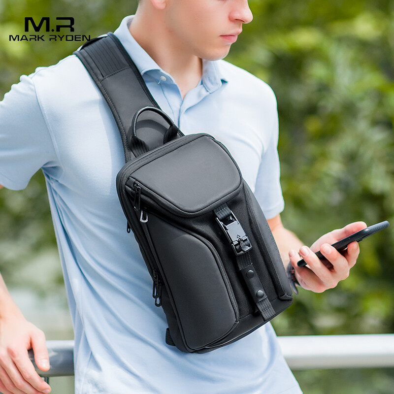 Mark Ryden Túi Đeo Chéo Chống Thấm Nước Cho Nam Túi Đeo Đa Năng Túi Đeo Chéo Chuyến Đi Ngắn MR7369 Màu Đen