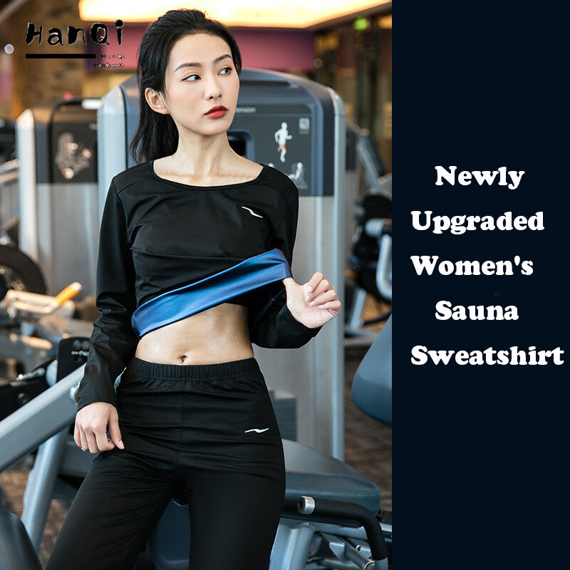 Hanqiaoxi Sauna Suit Women's Suit Running Sports Sweating Fitness Sweat Breaking Clothes ราคา 600 บาท*ส่งฟรี