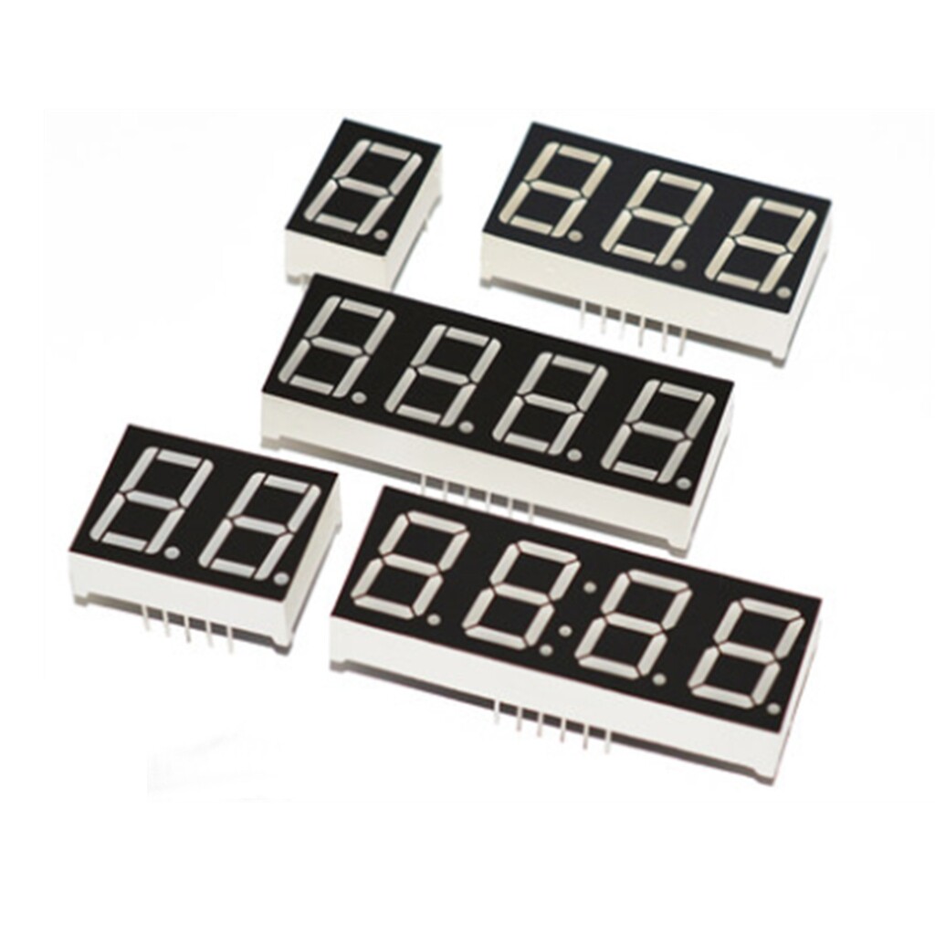 5 cái/lốc 0.56 màn hình led inch 7 đoạn 1 bit/2 bit/3 bit/4 bit chữ số ống màu đỏ cực âm chung/anode kỹ thuật số 0.56 inch led 7 đoạn