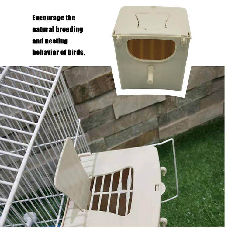 Bird Nest Box Bird Cage Mount Nesting Box Plastic Parakeet House
