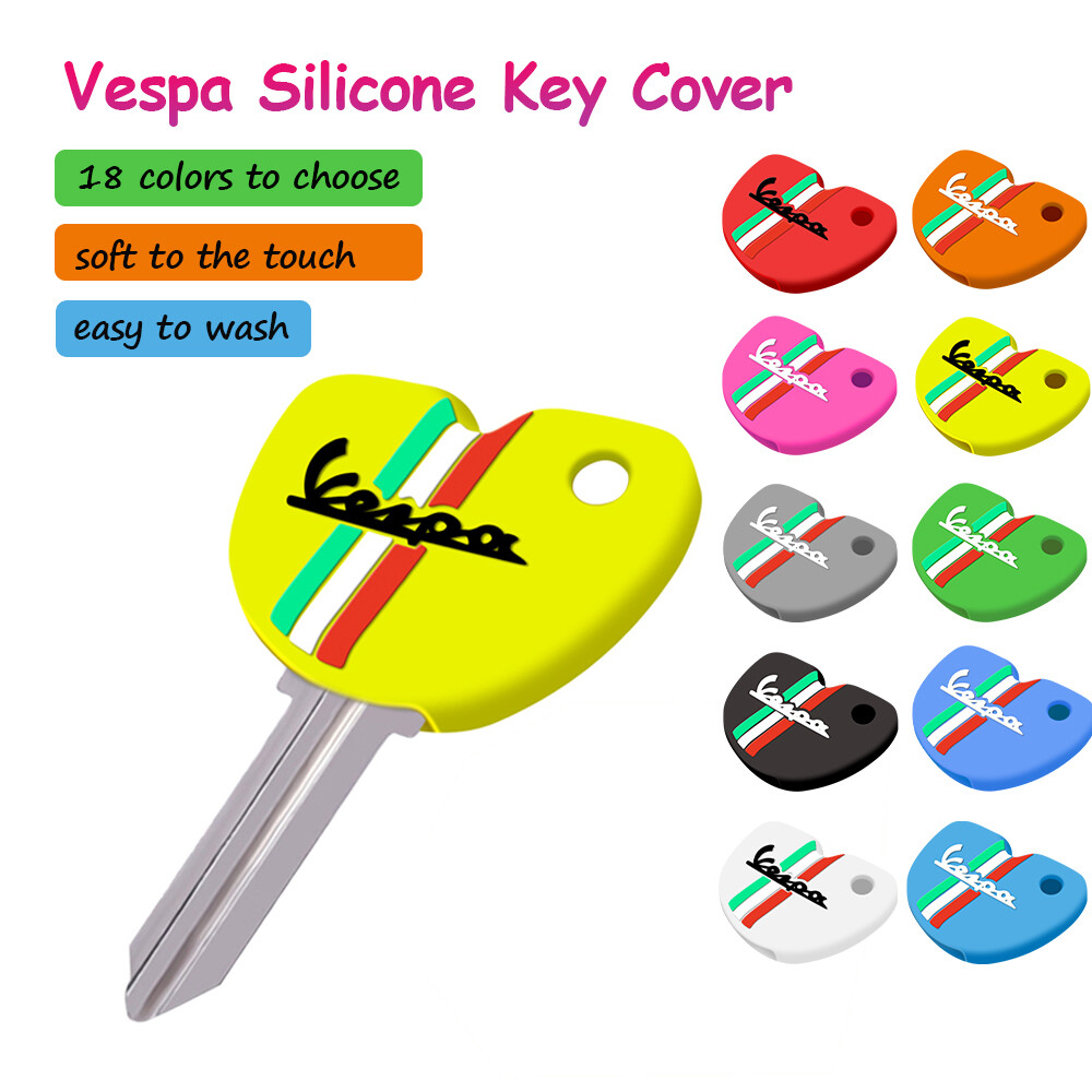 ZiiMuRcc Vỏ Bọc Chìa Khóa Vespa Vỏ Bảo Vệ Động Cơ Silicon Cho Sprint Piaggio GTS300 LX150 Primavera 150