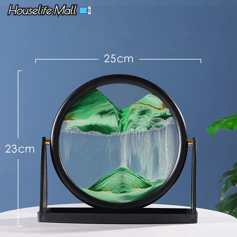 Cát Chảy Nghệ Thuật Cát Chuyển Động 3d Tranh Đồng Hồ Cát Cát Lún Hiển Thị Động Lực Cho Gia Đình Phòng Khách Trang Trí Bàn Làm Việc Văn Phòng