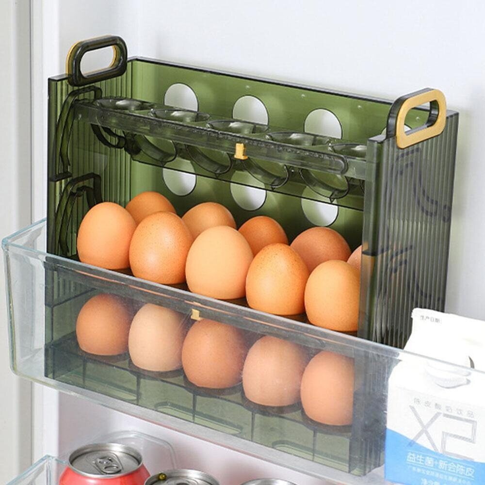 Tu3y lưới 30/20 lưu trữ nhà bếp cửa bên tủ lạnh giá để đồ hộp đựng khay trứng hộp trứng đựng trứng