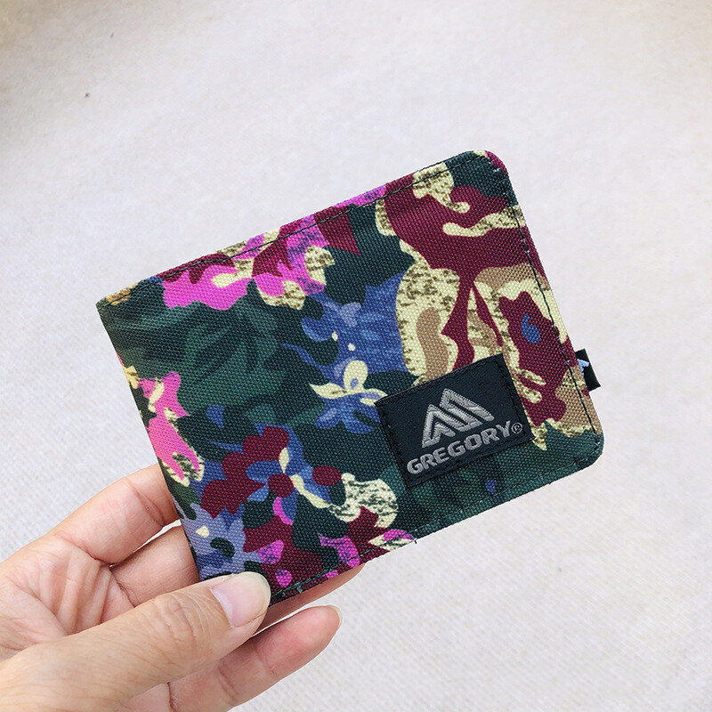 GREGORY Người Đàn Ông Ví Ví Ngắn Vải Ni-lông Sinh Viên Bình Thường Ví Ví Trẻ Trung Ví Đựng Danh Thiếp Chống Nước Mới Ví Nhỏ