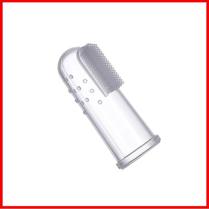 Dụng cụ tưa lưỡi, bàn chải đánh răng xỏ ngón Silicon