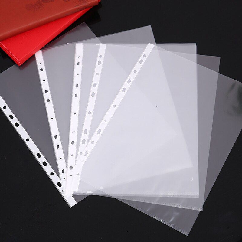 100 cái bìa đựng hồ sơ bằng nhựa 11 lỗ cho bìa đựng tài liệu a4 bìa bảo vệ hồ sơ lá mỏng
