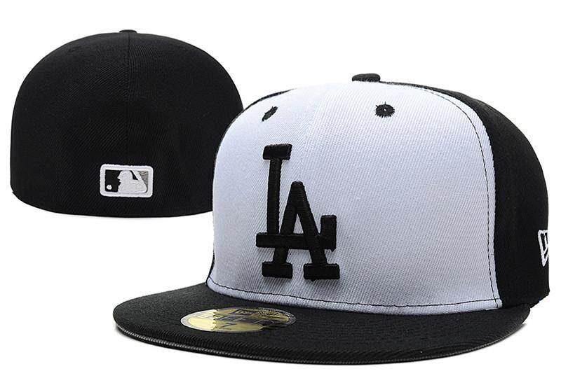 【 Quality】MLB ดอดเจอร์ลอสแอนเจลิสของ Anaheim หมวกตั้งเบสบอล Caps ผู้ชายผู้หญิงสบายๆขนาดหมวกกีฬากลางแจ้งติดตั้งหมวก Full Close HipHop คนรัก