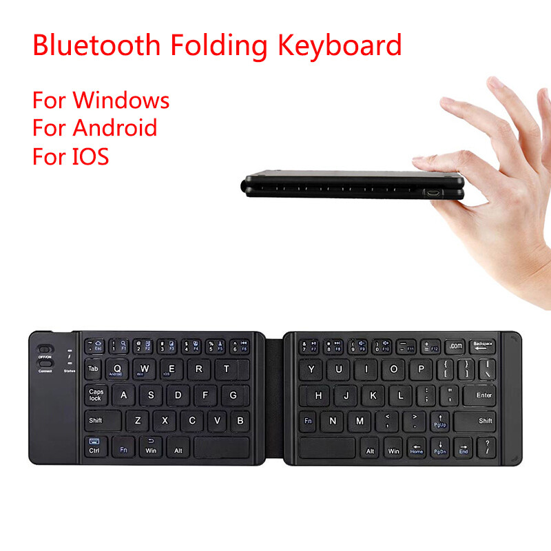 Bàn phím bluetooth gấp không dây nhẹ và bàn phím gập bluetooth tiện dụng có thể gập lại bàn phím không dây