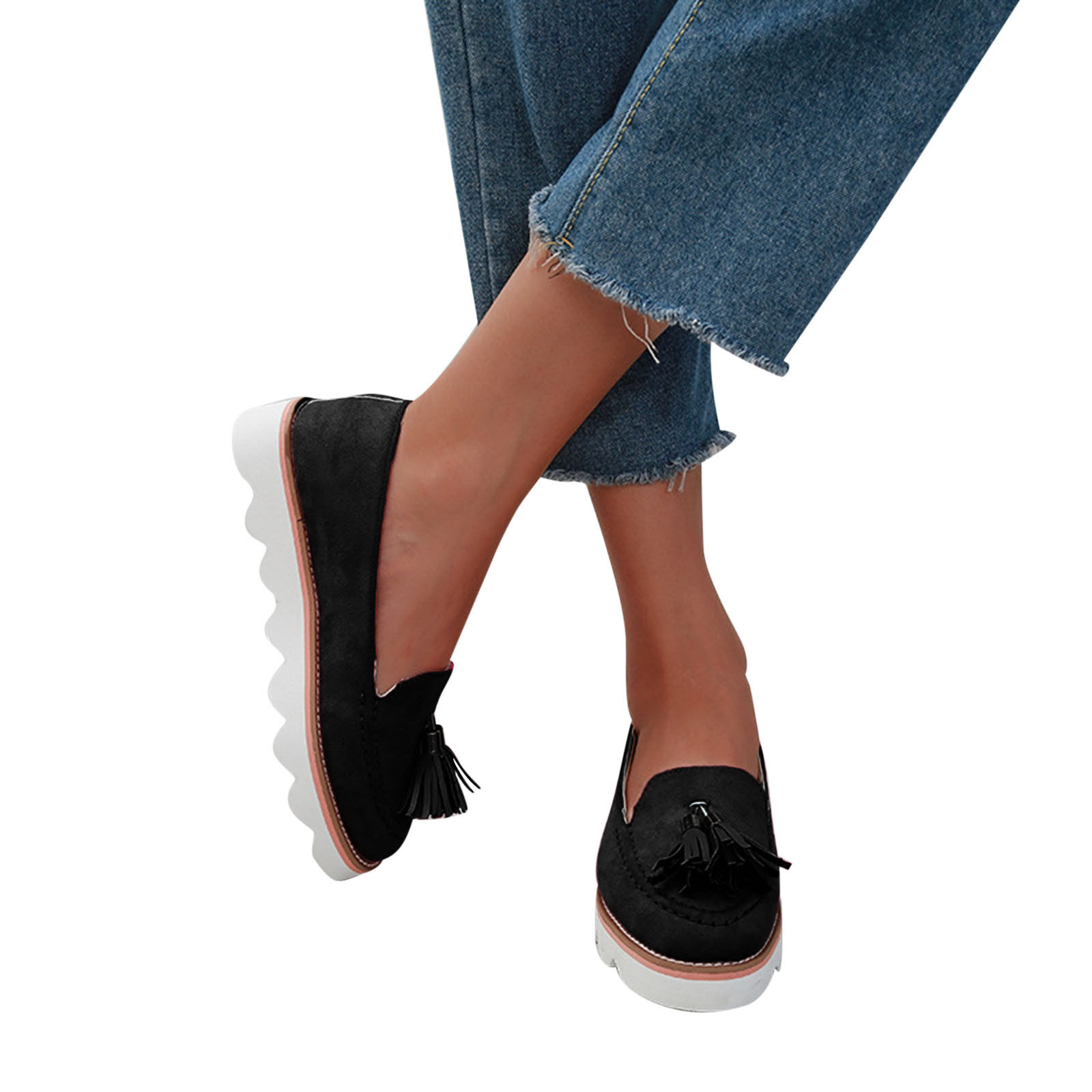 Giày Nữ Lớn Kiểu Mỹ Mũi Tròn Xăng Đan Nữ Châu Âu Nông Thường Ngày Mới Xăng Đan Nữ Sang Trọng 7