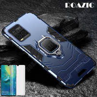 ROAZIC Ốp Điện Thoại Cho VIVO Y21 Y21s Y33s [Bảo Vệ Màn Hình Miễn Phí] Ốp Giáp Chống Sốc Giá Đỡ Nhẫn Nam Châm Ốp Lưng Silicon PC + TPU