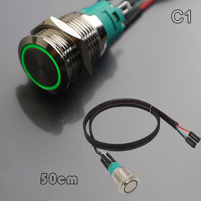 Legend công tắc nút sw nguồn khởi động máy chủ pc công tắc nút sw đặt lại máy tính với cáp