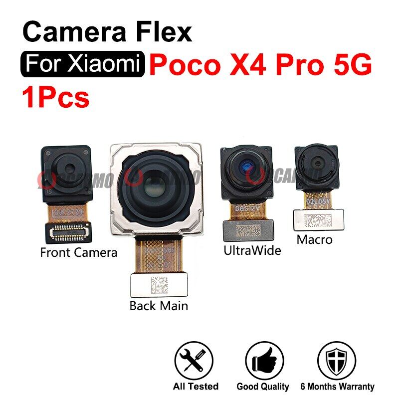 Chính hãng cho thích hợp cho Xiaomi POCO X4 Pro 5g phía trước và siêu rộng Macro phía sau chính 108mp mô-đun Camera sau Bộ phận thay thế