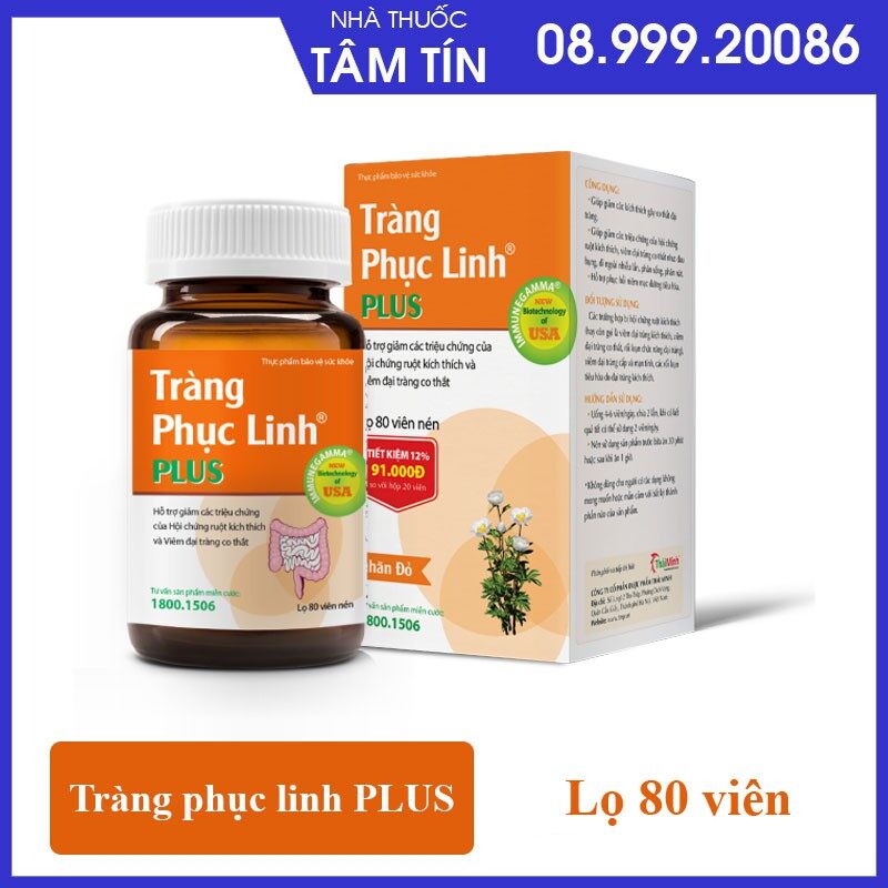 Tràng phục linh plus - lọ 80 viên