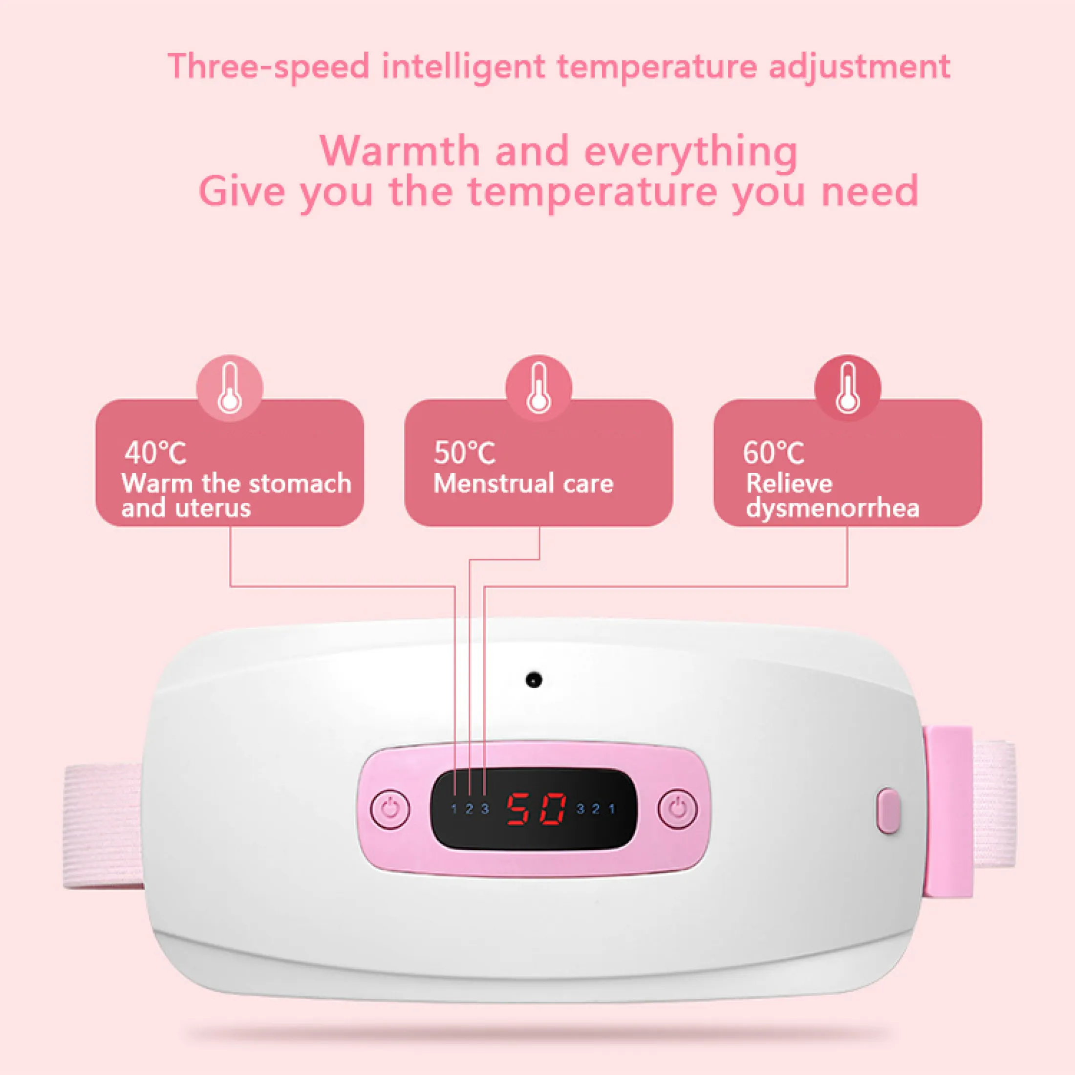 New Style Heating Pad Intelligent Temperature Control Digital Display Temperature Vibration Massage Belt