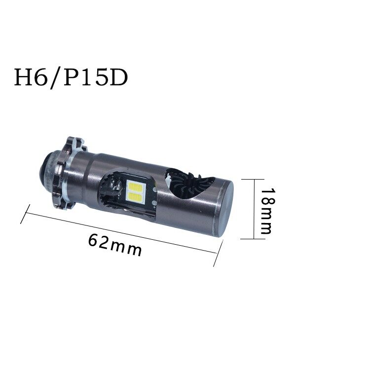 Bóng Đèn Pha LED Xe Máy BA20D H4 H6 P15D HS5 Phong Cách Mới 2021 Phụ Kiện Xe Tay Ga ATV 6000K Chùm S