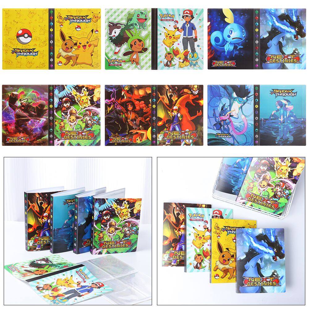 S38586 Anime mới Vmax GX EX phim hoạt hình Pokemon khe giữ thẻ cuốn album