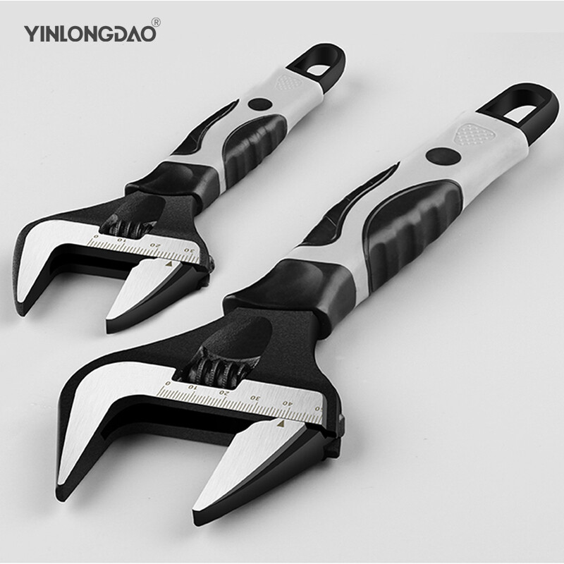 Cờ lê điều chỉnh bằng thép crôm vanadi, cờ lê đai ốc thông dụng cờ lê đầu mở lớn 6 "8" 10 "12" thông dụng dụng cụ cầm tay bảo trì