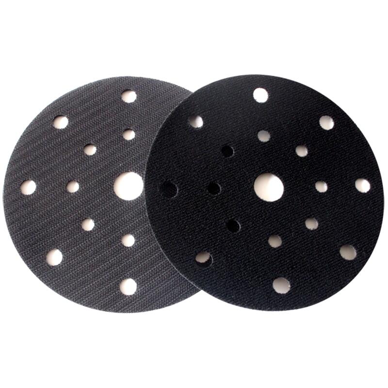 Giao diện mỏng đĩa miếng đệm bảo vệ 6 inch 17 lỗ 150mm màu đen để mài Máy mài bóng-gai dính