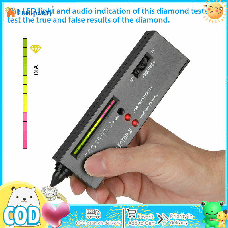 Lumiparty kim cương chuyên nghiệp testers kim cương Detector độ chính xác cao Kim Cương Bút thử đá quý Tester (160x40x22mm/6.3x1.6x0.9 inch)