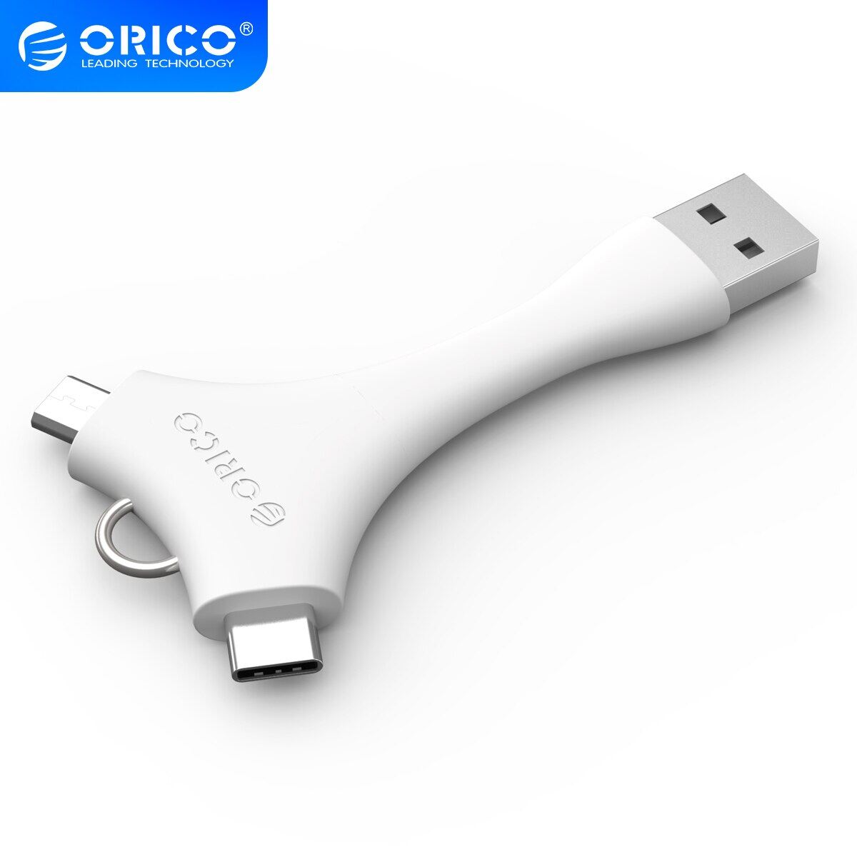 Cáp orico usb với móc chìa khóa micro b type c usb-c cáp sạc cho điện thoại di động sạc điện thoại sạc đồng bộ cáp