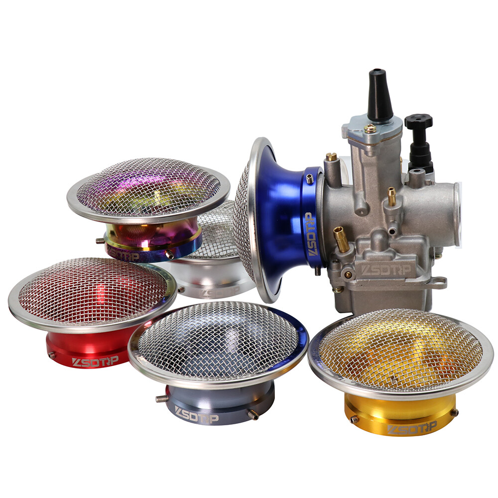 Zsdtrp Đa Năng 50 Mm Cho Sửa Đổi Pwk Keihin 28 Mm 30 Mm Bộ Chế Hòa Khí Xe Máy Lọc Không Khí Xe Máy Gió Cốc kim Loại Lưới