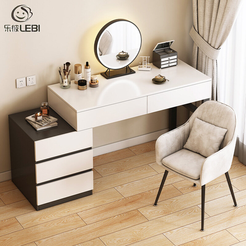 Lebi gương bàn trang điểm tích hợp tủ đựng đồ ngăn kéo đơn giản cho phòng ngủ tủ trang điểm