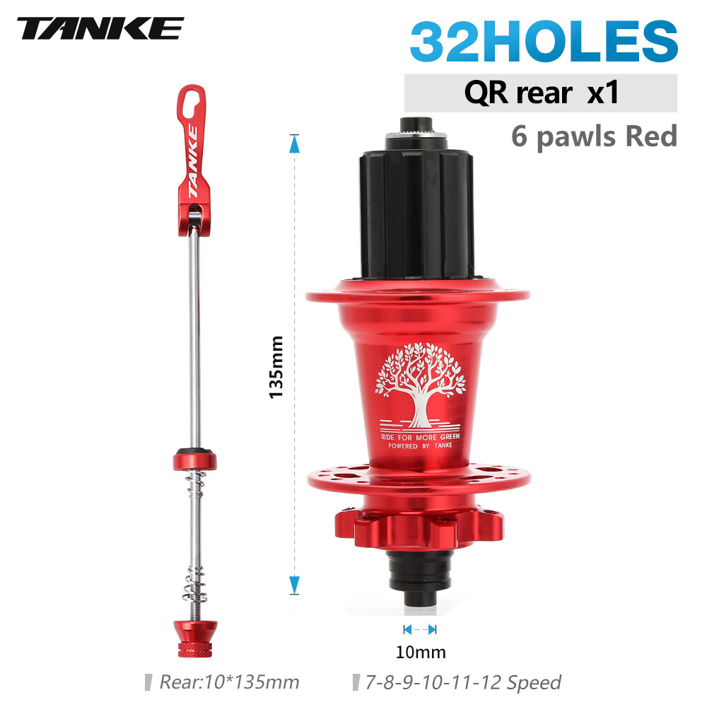 TANKE  Xe Đạp hub Leo Núi MTB 32 36 Trung tâm nan hoa 6 Ổ Bi Kín 120 Lần Nhấp Thích Hợp Cho Bánh Đà 