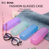 OQ BOGA Plastic Fashion Portable Unisex Hard Shell Eyewear Cases Men Women Random Color Glasses Eyeglasses Snap Protective Box