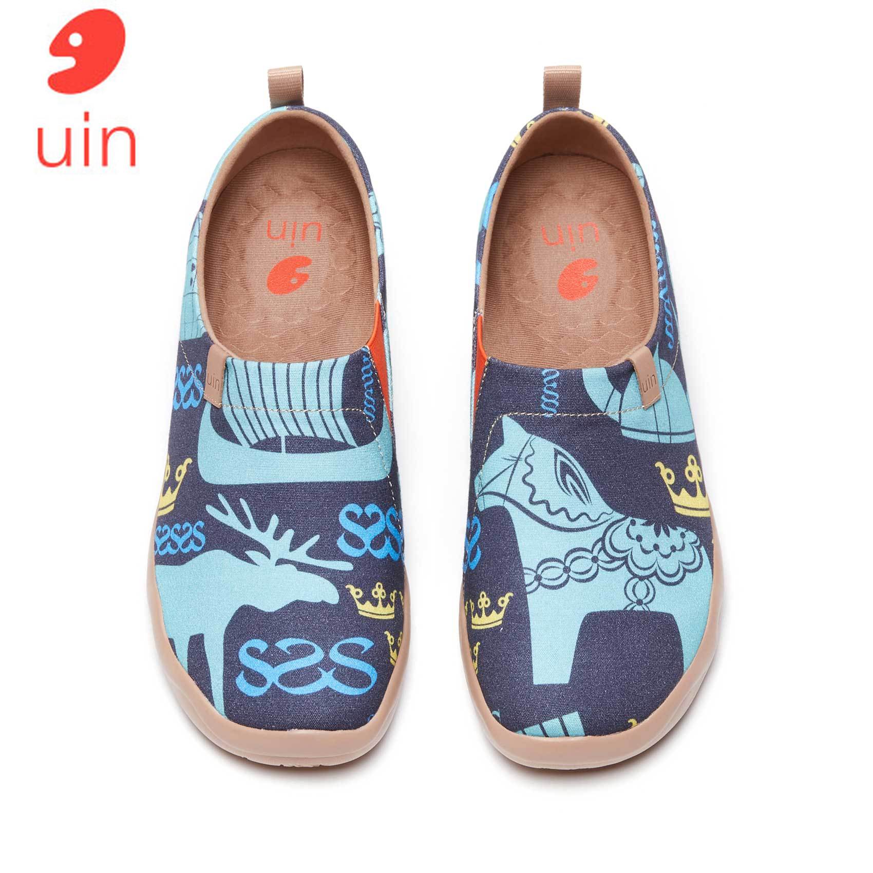 UIN Men' Shoes Fashion Retro Sneakers Art Travel Shoes lightweight Loafers breathable Flat Shoes Christmas Fantasy Series ราคา 3,638 บาท*ส่งฟรี