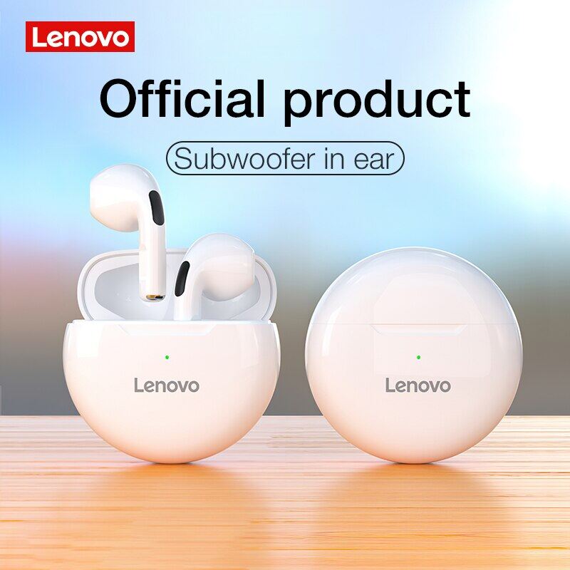 Lenovo LivePods Tai Nghe Nhét Tai Không Dây HT38 Tai Nghe TWS 9D Stereo Bass Bluetooth 5.0 Tai Nghe Điều Khiển Cảm Ứng Mini Tai Nghe Có Micrô