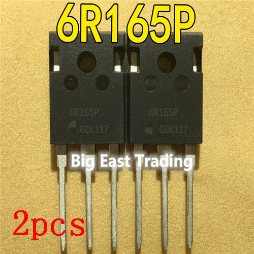 2 chiếc 6r165p ipw60r165cp mới chính hãng đến-247 650v 21a, đảm bảo chất lượng