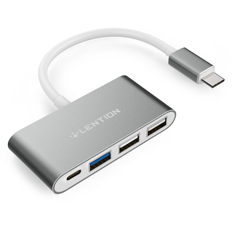 Lention USB C Hub with Type C, USB 3.0, Adapter for MacBook pro16 2019