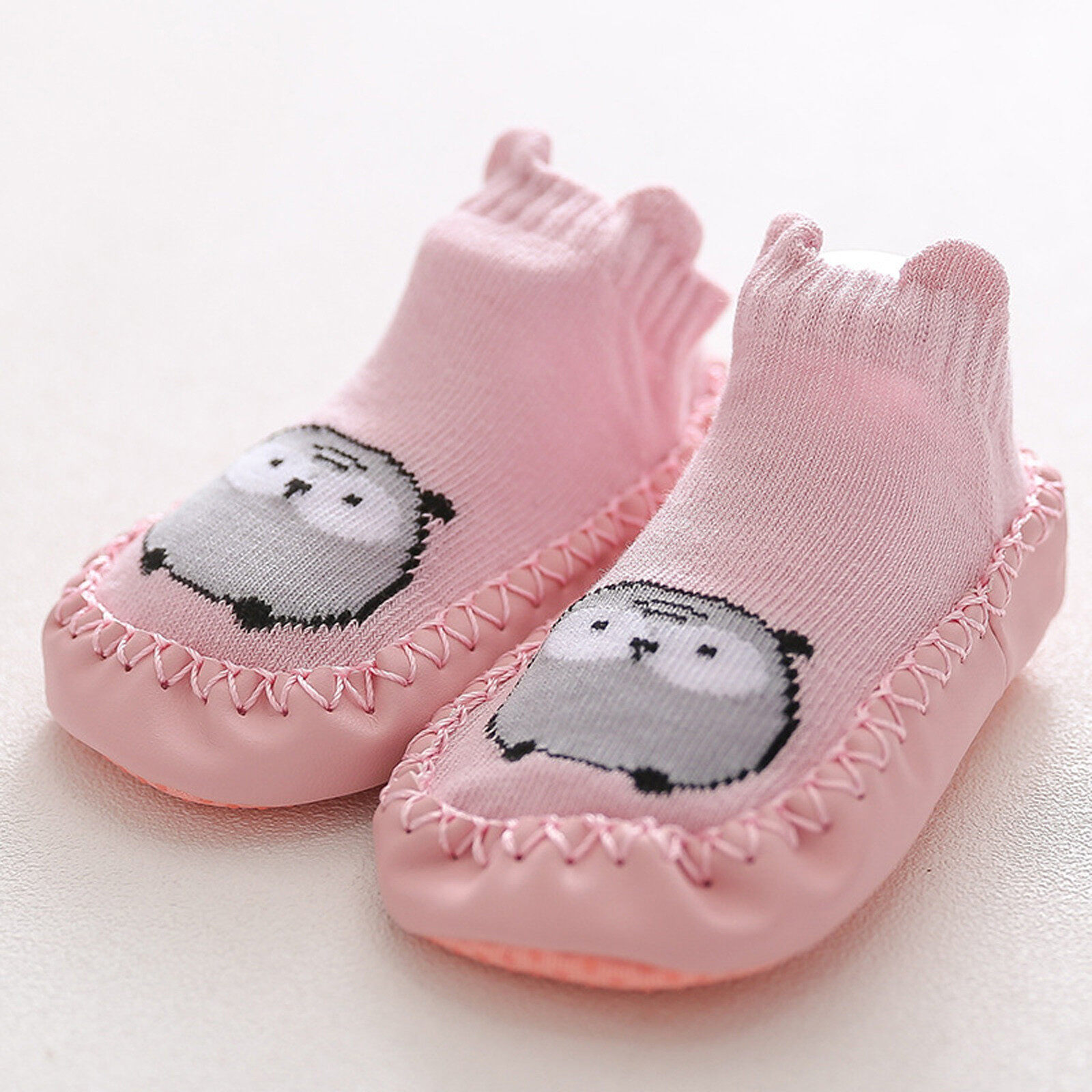 การ์ตูนเด็กทารกเด็กแรกเกิดเด็กทารกแรกเกิดเพศหญิงชาย Anti-Slip ถุงเท้ารองเท้าแตะรองเท้าบูท