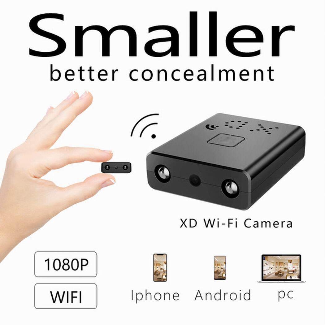  【Security Cameras & Systems 1080P HD Mini WIFI Camera Night Vision Micro Cam DVR Remote Camcorder  APP:IWFCAM   