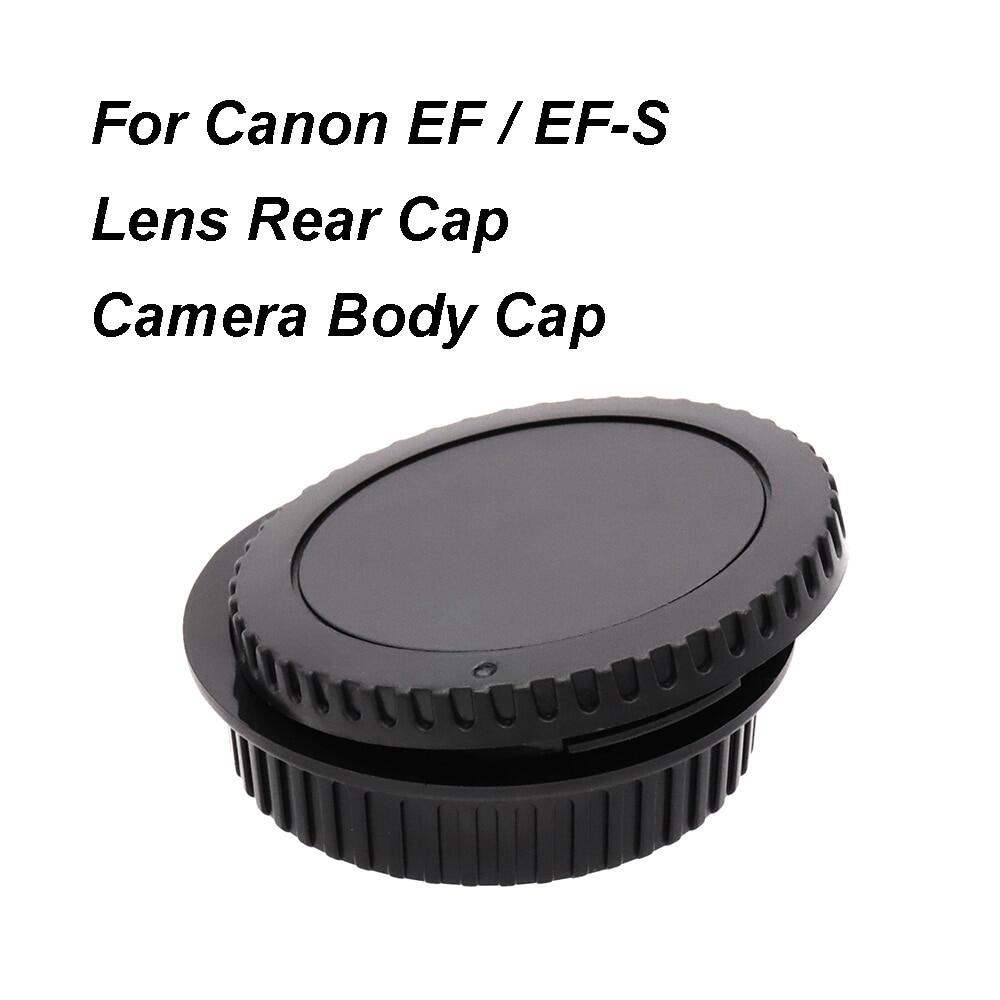 For Canon EOS EF EF-S Lens Rear Cap Camera Body Cap Plastic Black Lens Cap